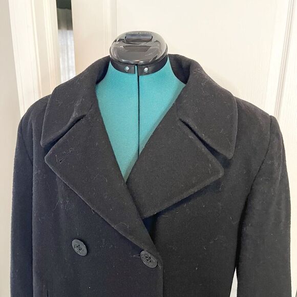 Jones New York JNY 100% Pure Wool Double Breasted Button Pocket Lined Peacoat - Picture 9 of 16